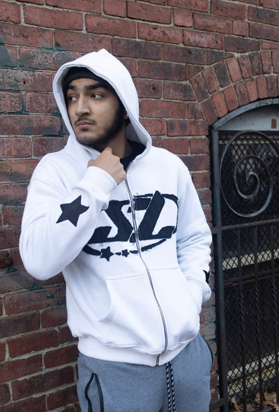 gr8ness white zipup - Superstar Lifestyle 