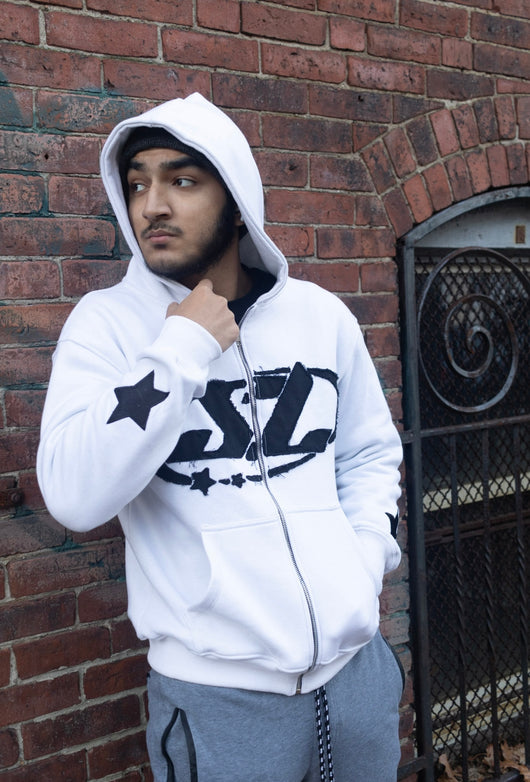 gr8ness white zipup - Superstar Lifestyle 