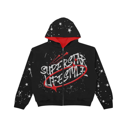 SatinStar™️ Red Hoodie - Superstar Lifestyle 