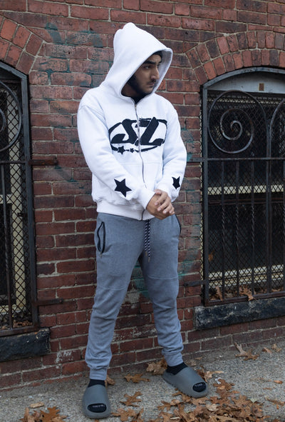 gr8ness white zipup - Superstar Lifestyle 