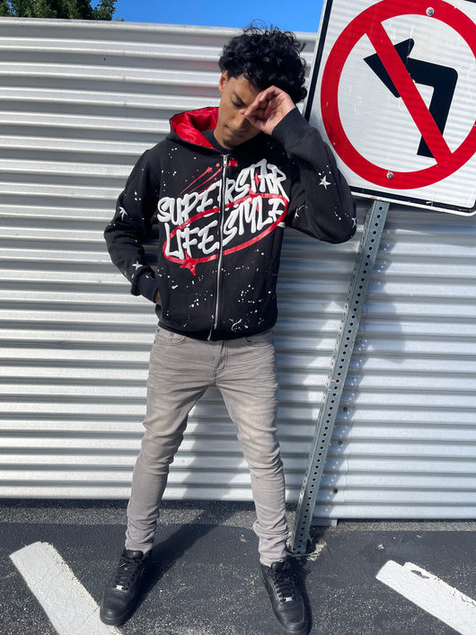 SatinStar™️ Red Hoodie - Superstar Lifestyle 