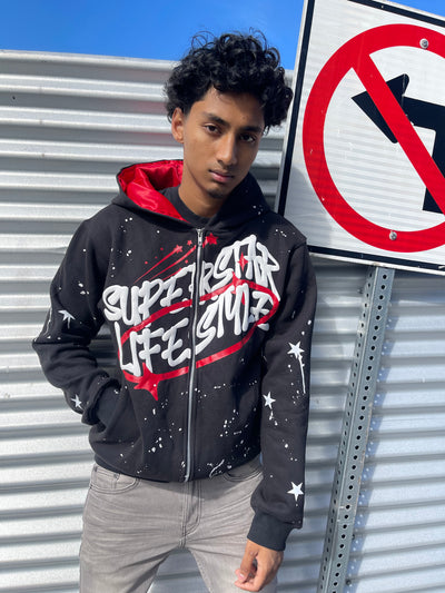 SatinStar™️ Red Hoodie - Superstar Lifestyle 